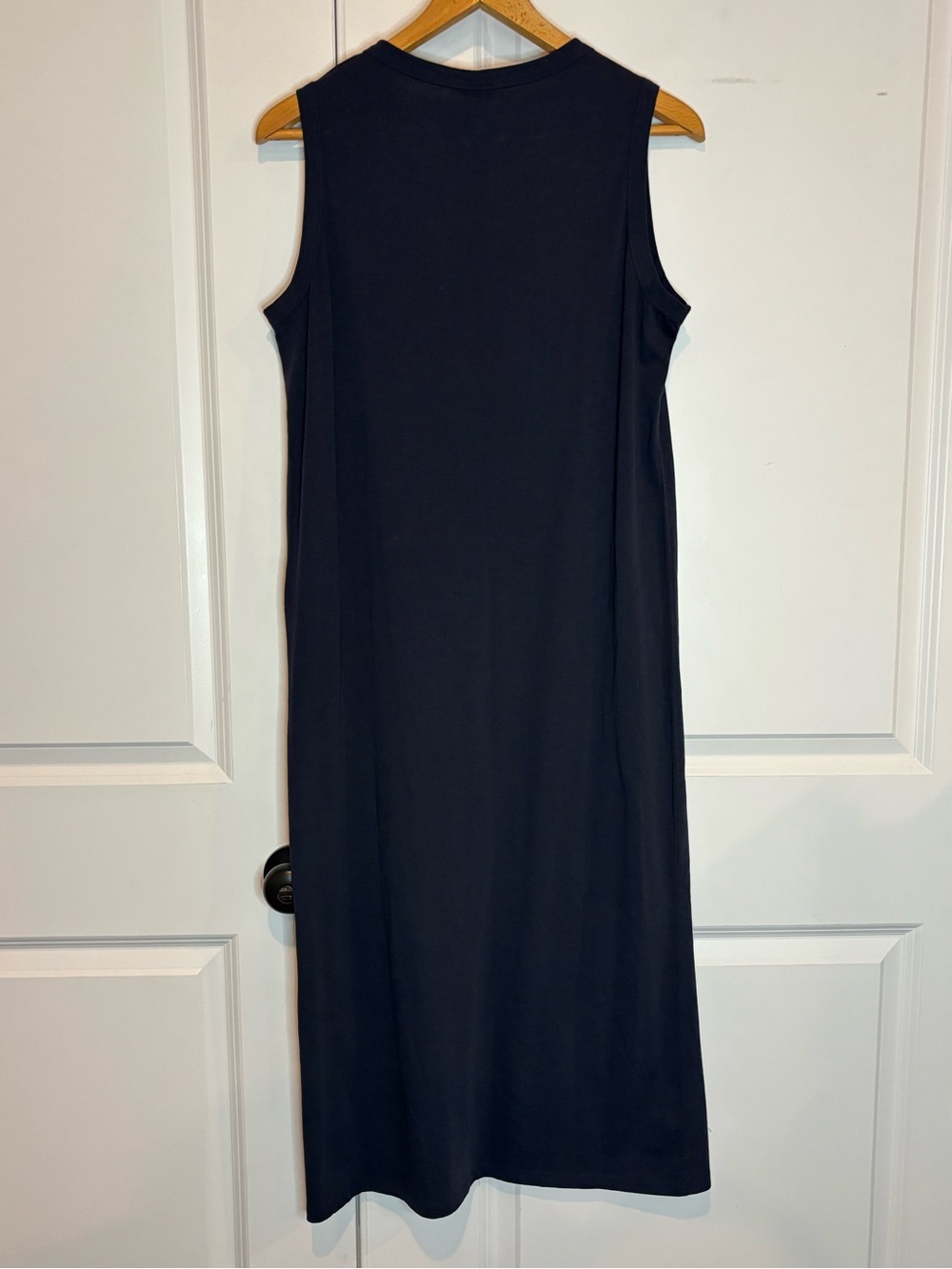 NWT Kule The Tank Dress Navy Blue Organic Cotton Midi M - Picture 5 of 7